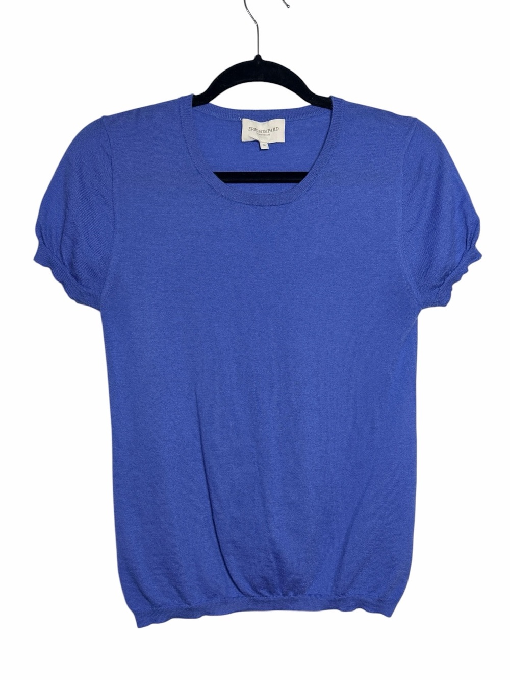 Eric Bompard Paris Cashmere Royal Althea Blue Short Sleeve Medium